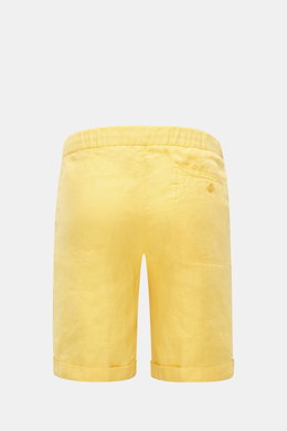 04651/ A trip in a bag Leinen-Bermudas 'Linen Bermuda' gelb