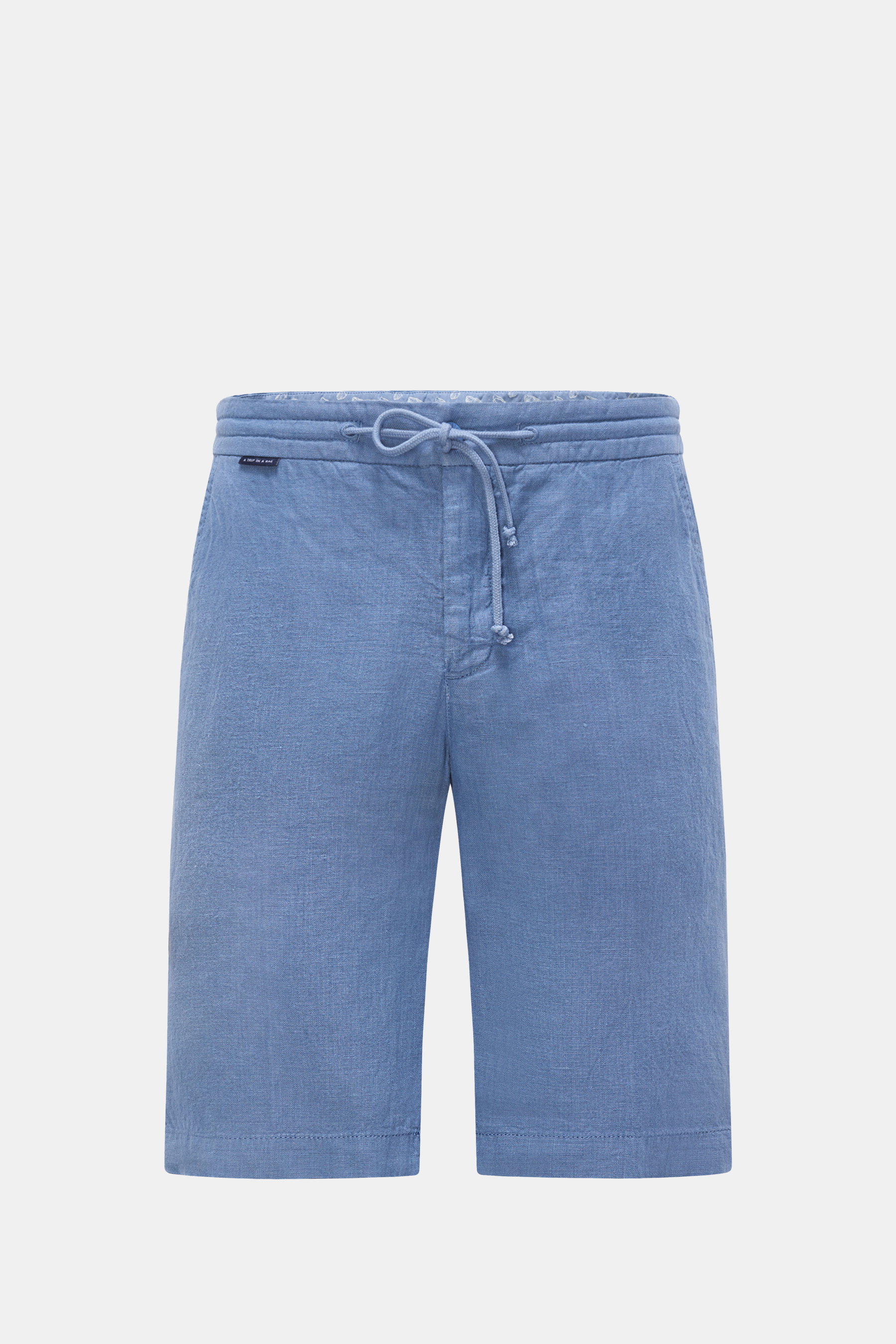 04651/ A trip in a bag Leinen-Bermudas 'Linen Bermuda' rauchblau