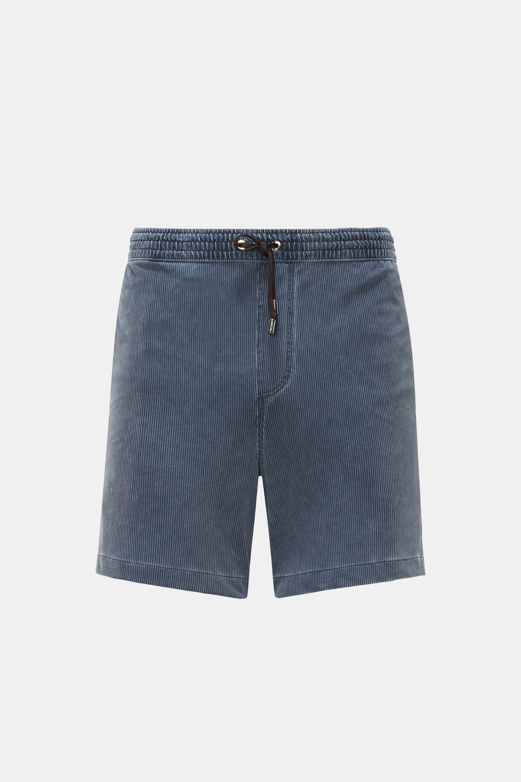 Moorer Swim shorts 'Portofino' grey-blue/navy striped