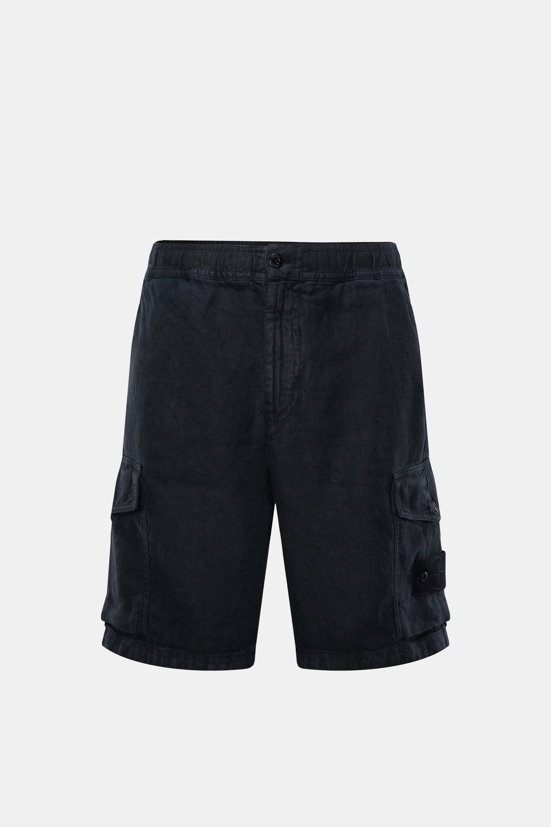 Stone Island Linen shorts 'Ghost Piece' navy