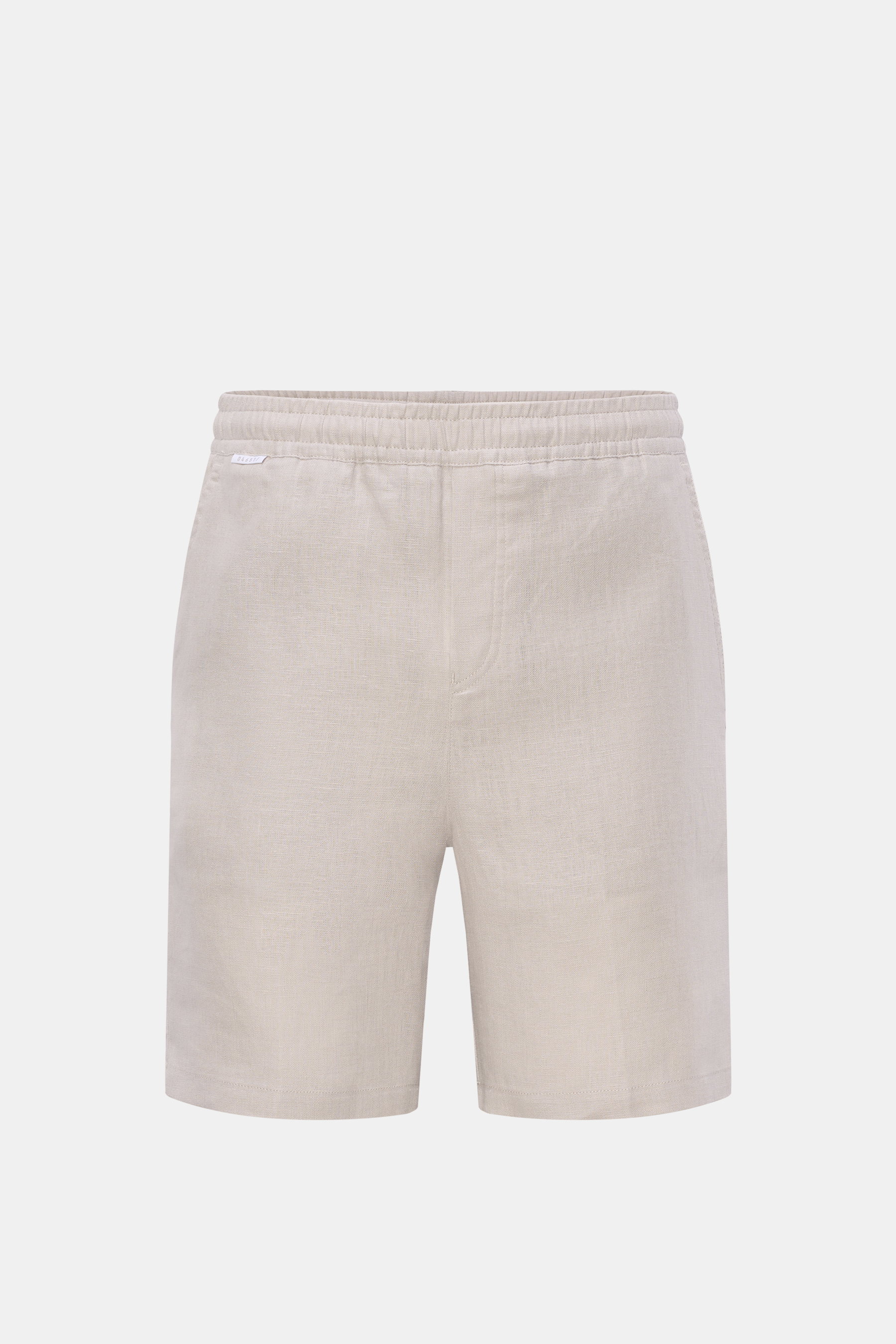 Linen shorts 'Beach Bermuda 003' light grey