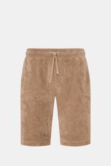 04651/ A trip in a bag Frottee-Shorts 'Terry' taupe