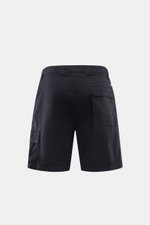 C.P. Company Cargo-Bermudas navy, Rückansicht, Utility-Ästhetik, Baumwolle-Microfaser, Regular Fit, Cargo- und Gesäßtasche mit Patte, Reißverschluss und Bundknopf.