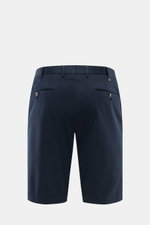 Alt tag (125 characters max): Rear view of PT Torino Bermudas navy in smooth cotton, high waist, French pockets, and buttoned back pockets.

Description: 
<p>Typically stylish: These shorts in soft cotton by PT TORINO are the best choice for elegant summe