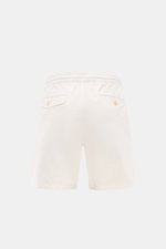 Polo Ralph Lauren Shorts 'Prepster' offwhite, Rückansicht, elastischer Bund mit Tunnelzug, paspelierte Taschen, Baumwoll-Twill, Regular Fit, Logo-Stitching.