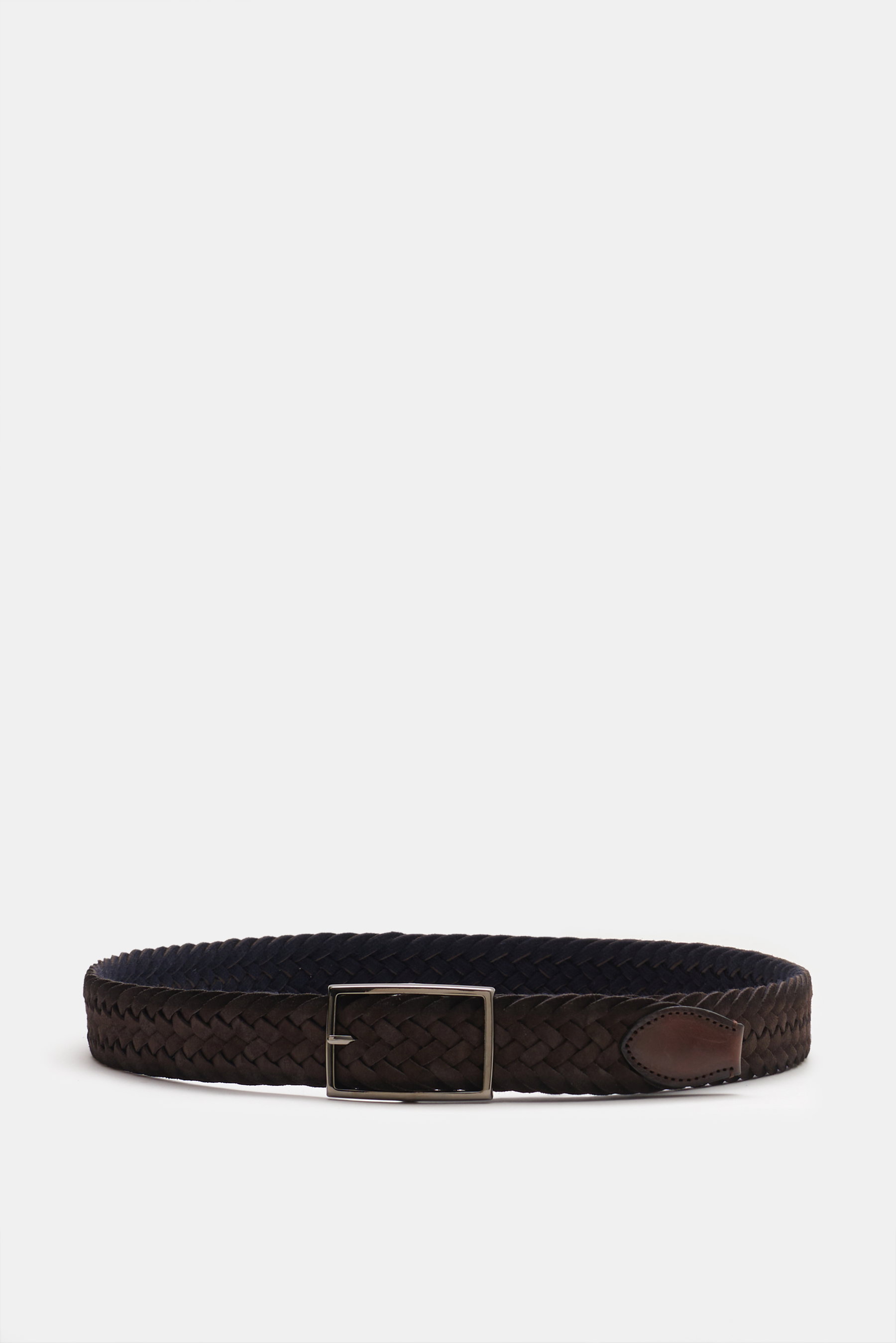 Veneta Cinture Wendeflechtgürtel dunkelbraun/navy