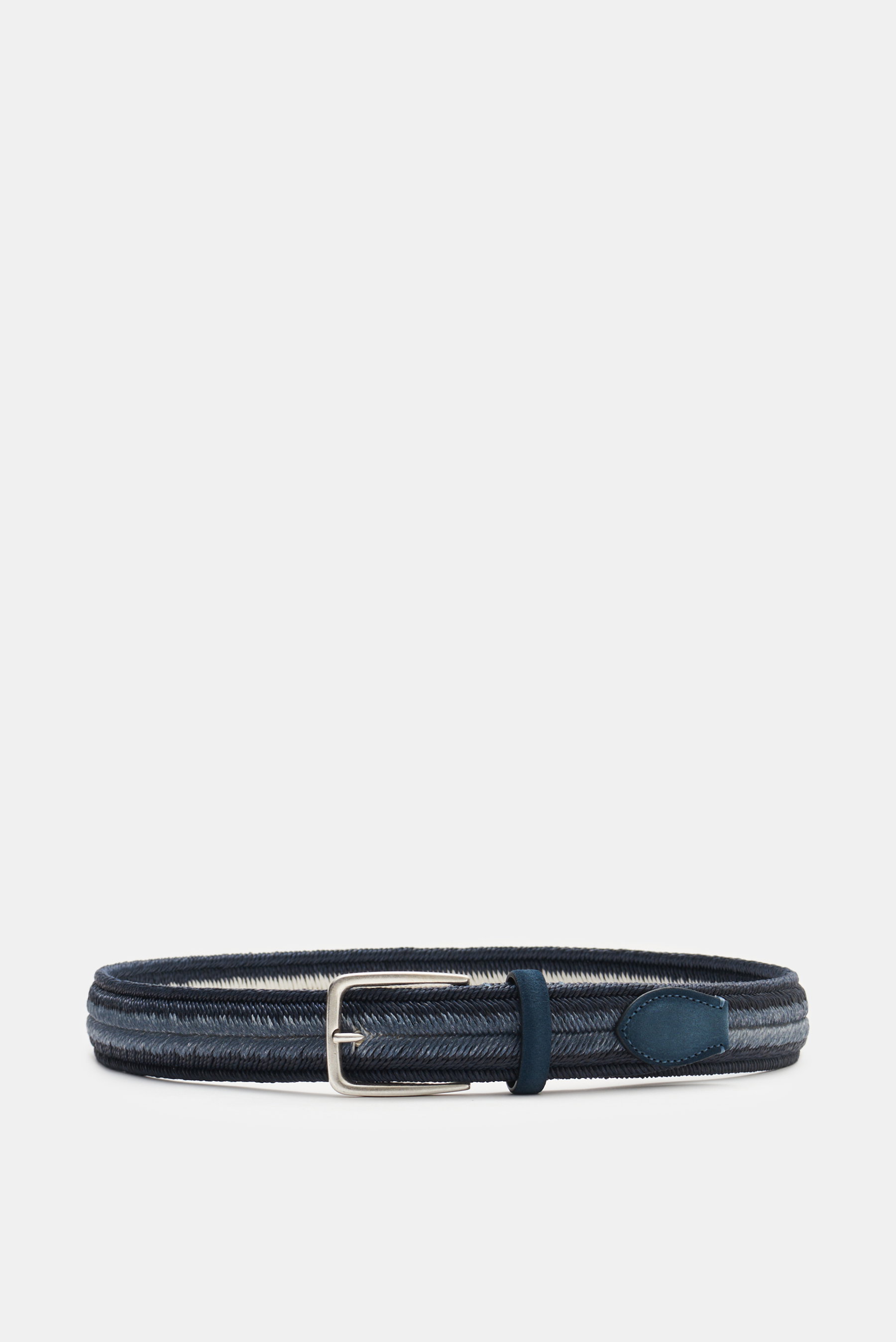 Veneta Cinture Flechtgürtel navy/graublau