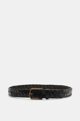 Officine Creative Braided Belt Black