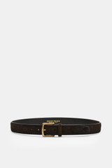Officine Creative Braided Belt Dark Brown