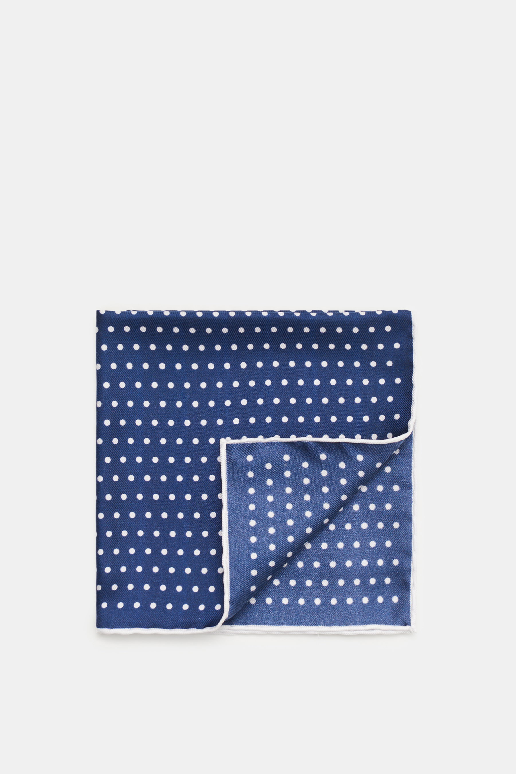 BRAUN Hamburg Einstecktuch navy/weiß gepunktet