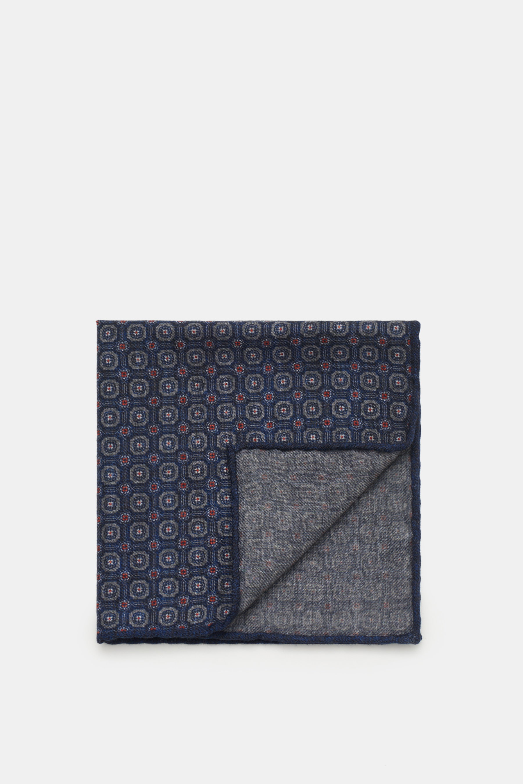 Brunello Cucinelli Einstecktuch navy gemustert