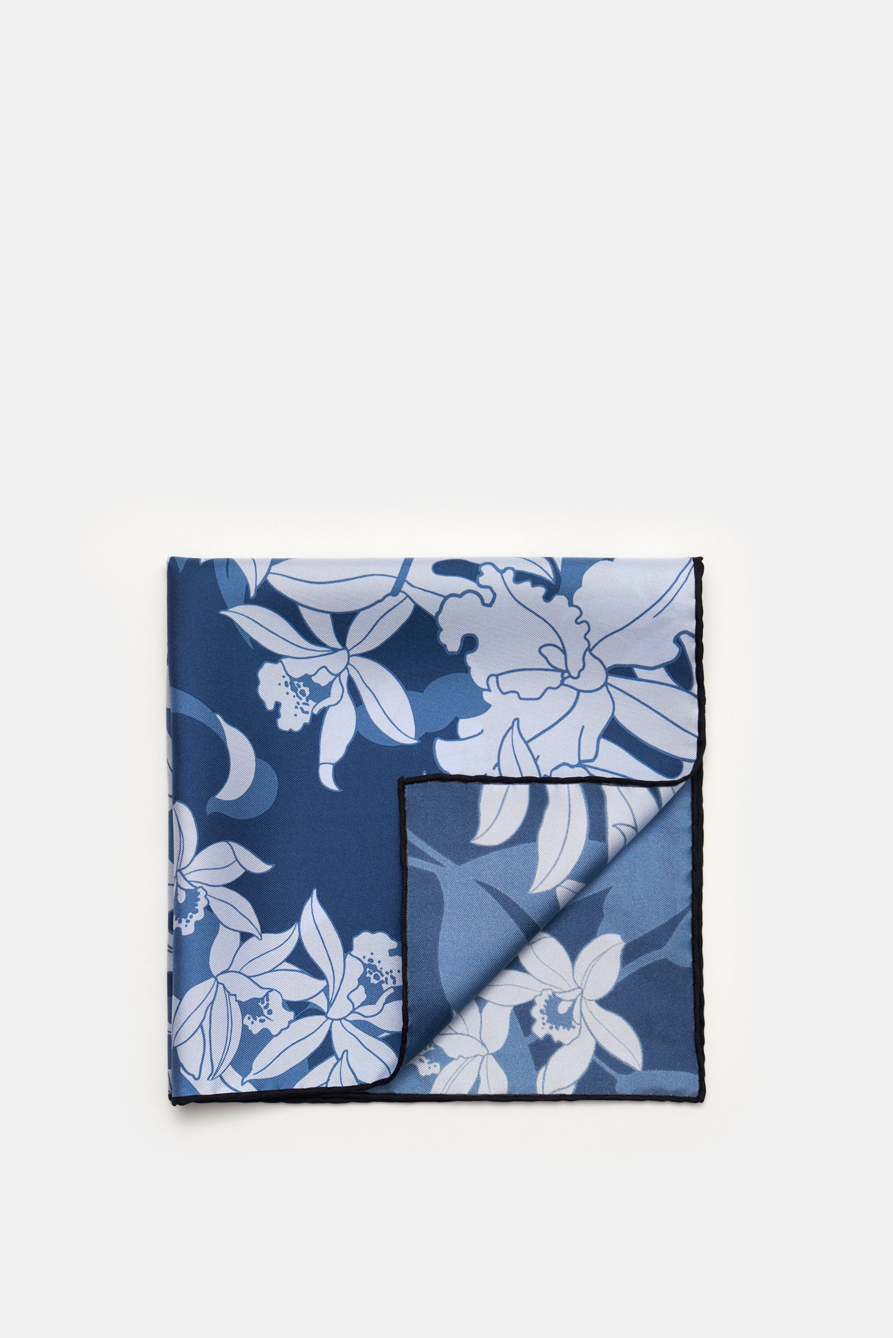 Tom Ford Einstecktuch rauchblau/navy gemustert