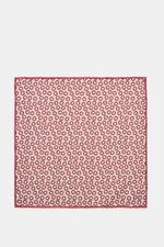 Top-down view of Brunello Cucinelli Silk Pocket Square beige/burgundy dotted with rolled edges and smooth touch.

<p>Subtle elegance for style-conscious appearances: With this finely dotted pocket square, BRUNELLO CUCINELLI once again emphasizes its passi