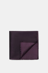 Brunello Cucinelli Silk Pocket Square dark violet
