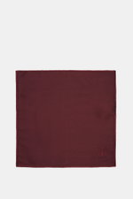 Top-down view of Brunello Cucinelli Silk Pocket Square navy in pure silk with rolled edges, smooth touch, made in Italy, 32x32 cm.

<p>Subtle elegance for style-conscious appearances: With this monochrome pocket square, BRUNELLO CUCINELLI once again und