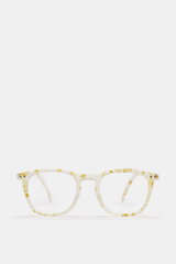 Izipizi Reading glasses '#E' off-white/light green patterned