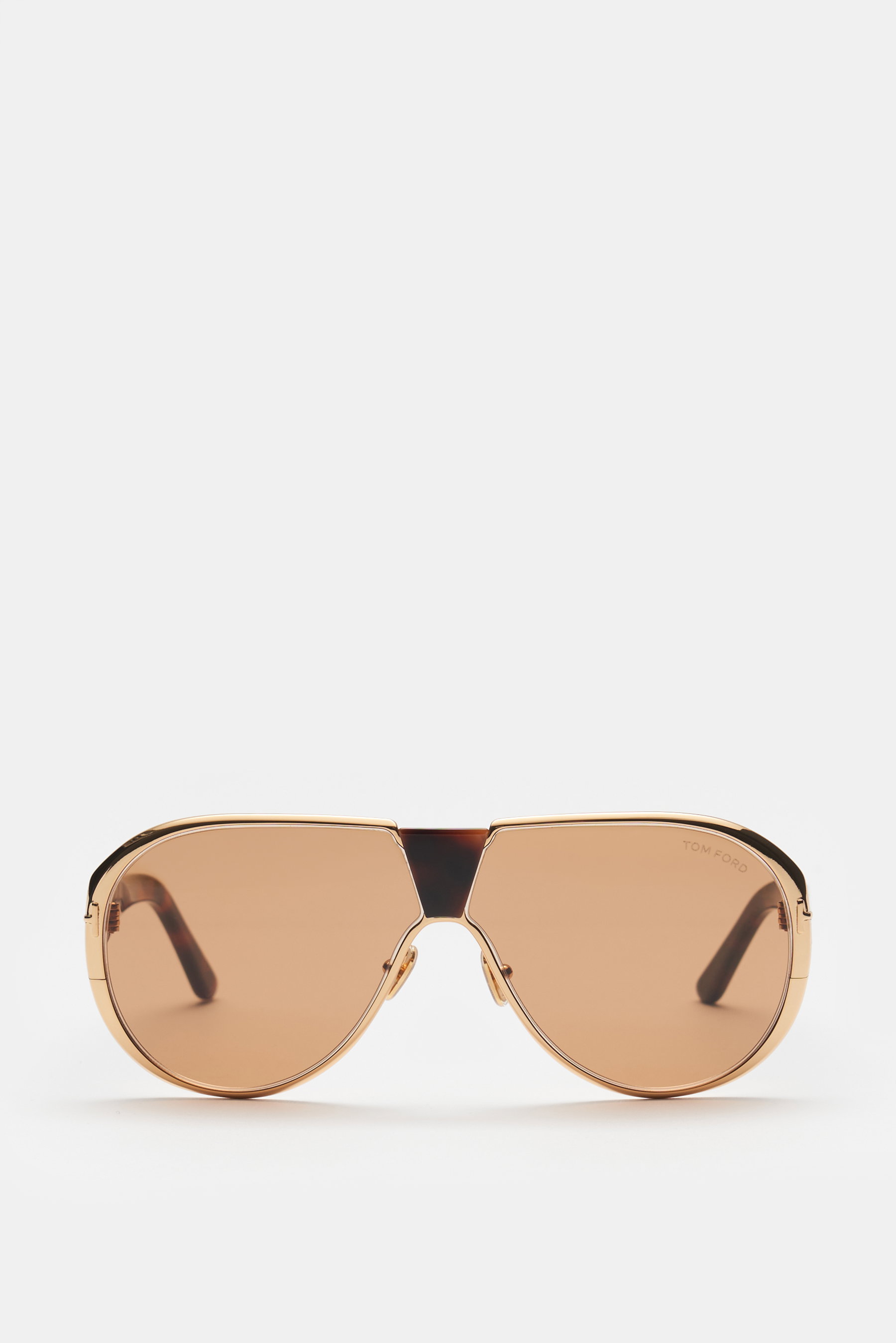 Tom Ford Sonnenbrille 'Vincenzo' gold/braun gemustert/braun