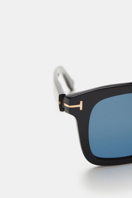 Tom Ford Sonnenbrille 'Dax' schwarz/blau
