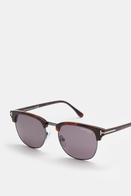 Tom Ford Sonnenbrille 'Henry' dunkelbraun gemustert