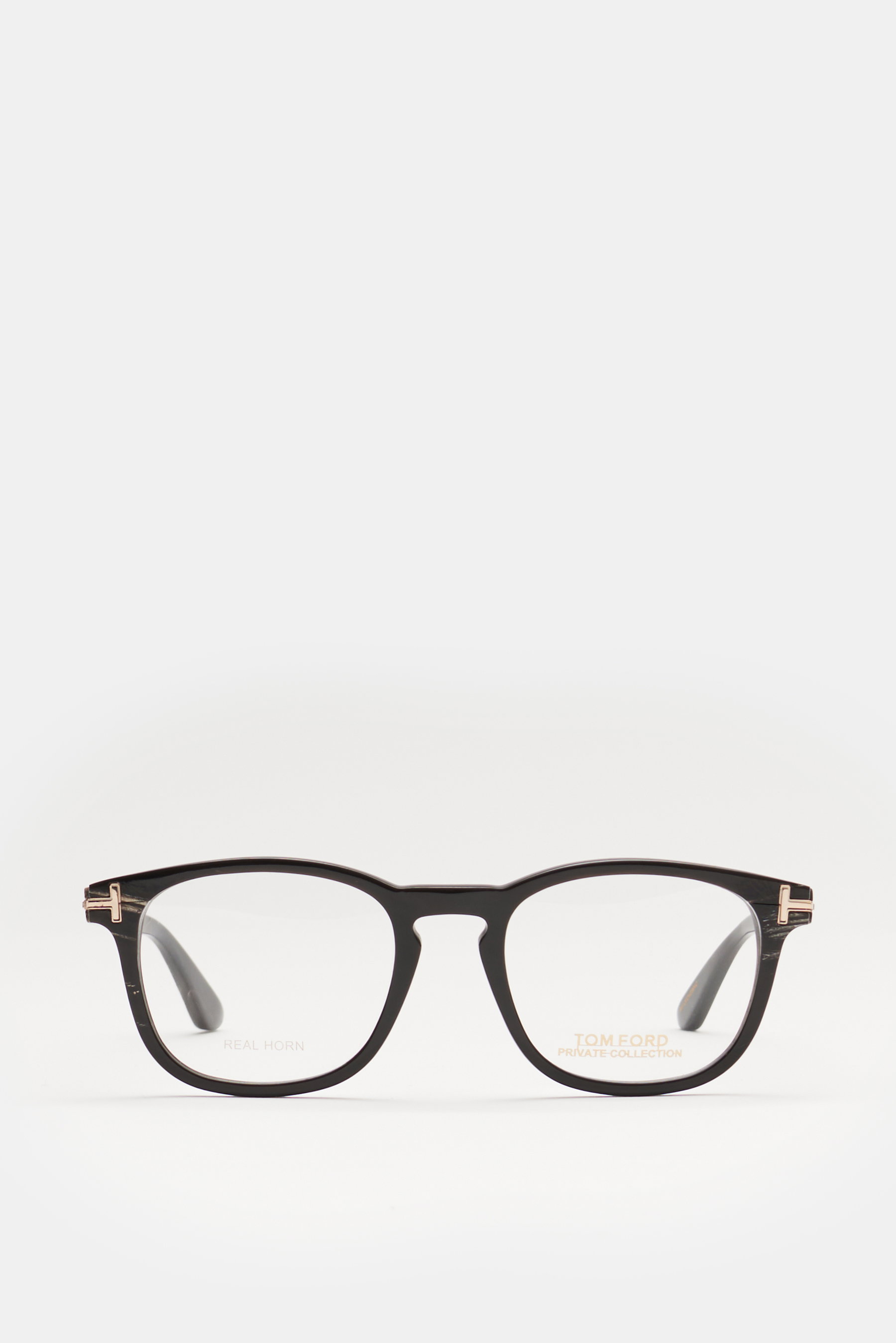 Tom Ford Horn Brille 'Private Collection' anthrazit gemustert