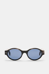 Tom Ford Horn-Sonnenbrille 'Private Collection' schwarz/grau/weiß gemustert