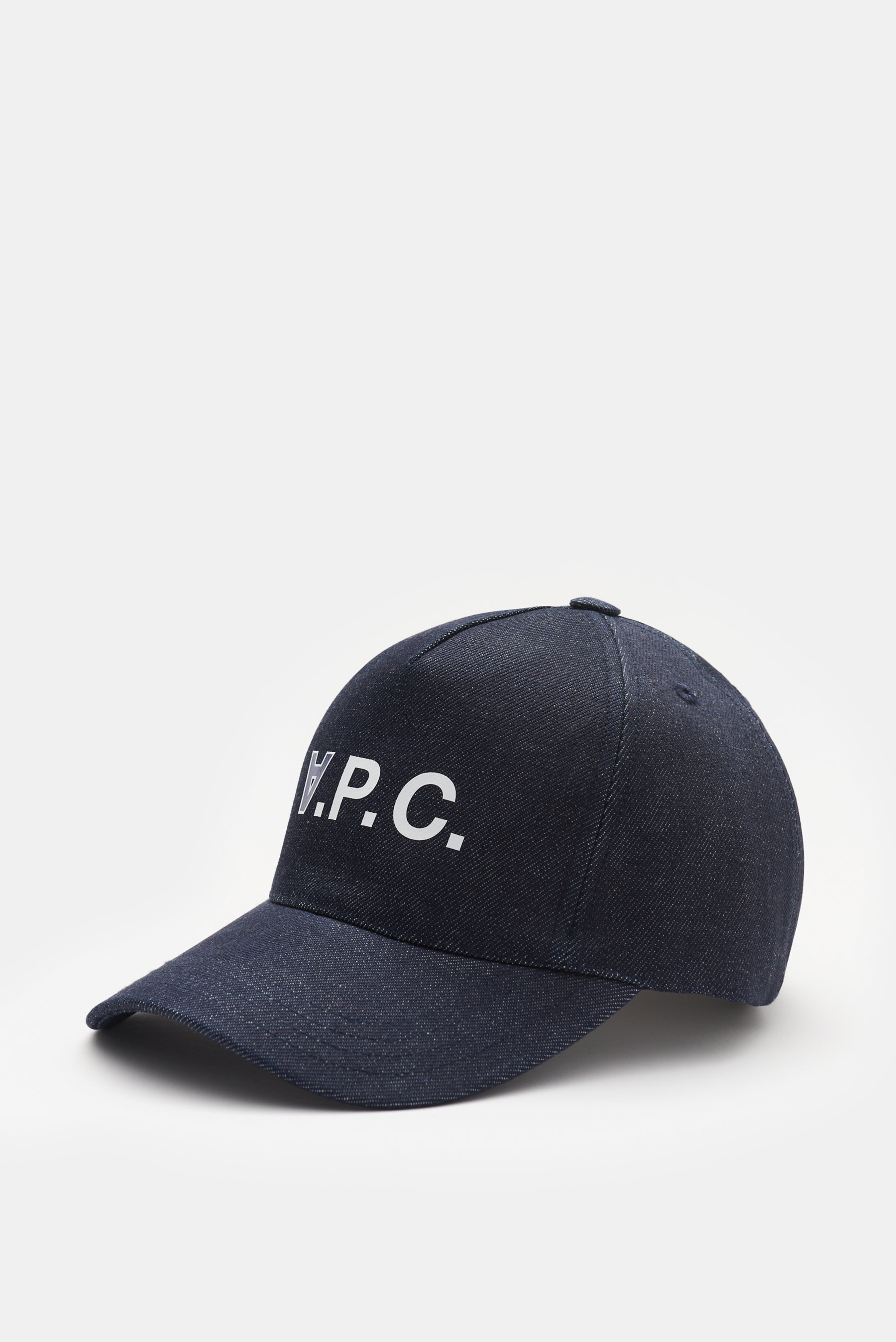 A.P.C. Denim Baseball-Cap 'Eden' navy/weiß