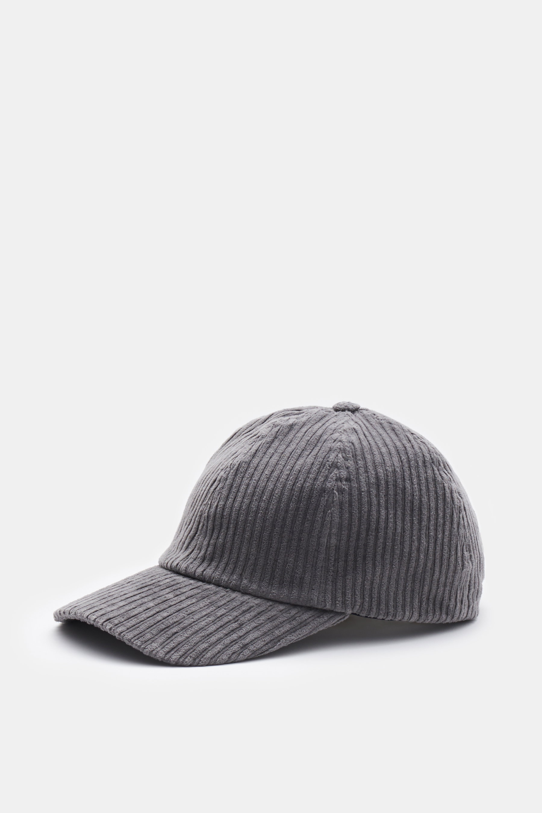 04651/ A trip in a bag Cord Baseball-Cap dunkelgrau