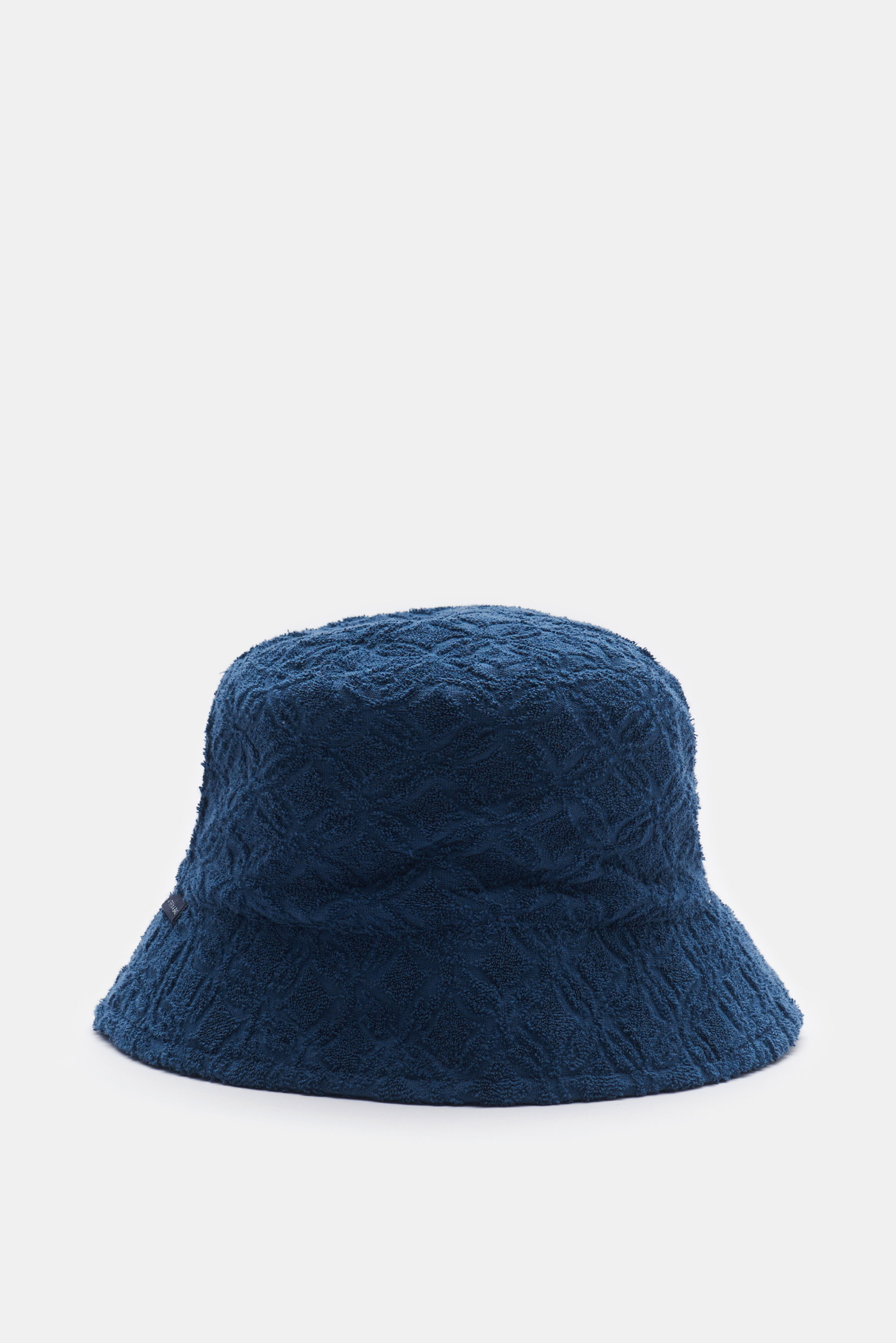 04651/ A trip in a bag Frottee-Bucket Hat 'Tile' navy