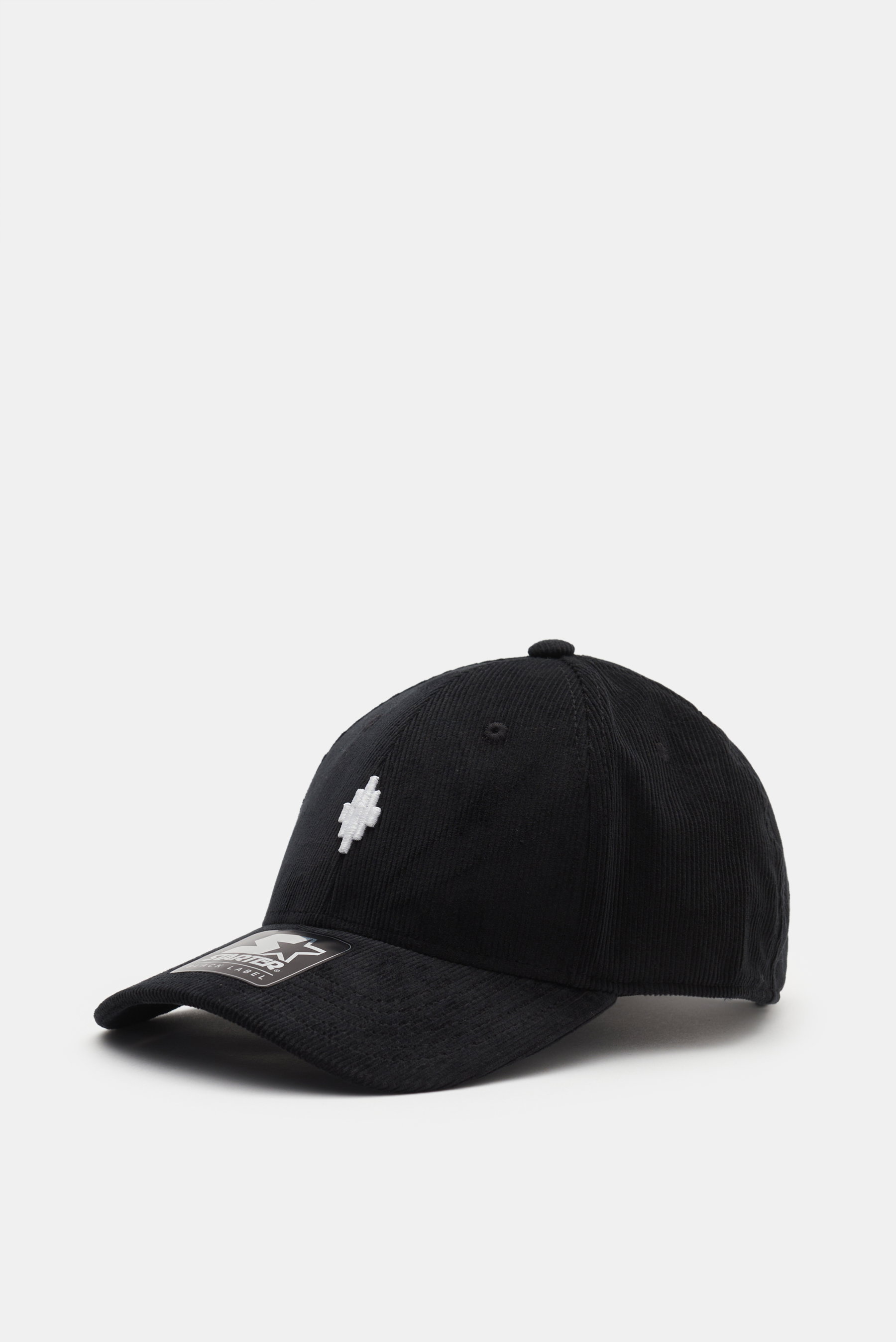 Marcelo Burlon Cord-Baseball-Cap 'Cross' schwarz