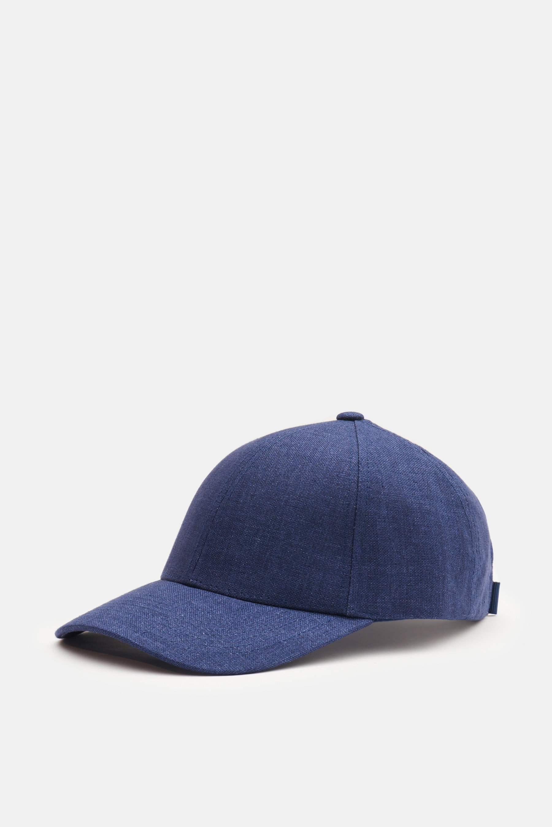 Varsity Headwear Leinen Baseball-Cap dunkelblau meliert