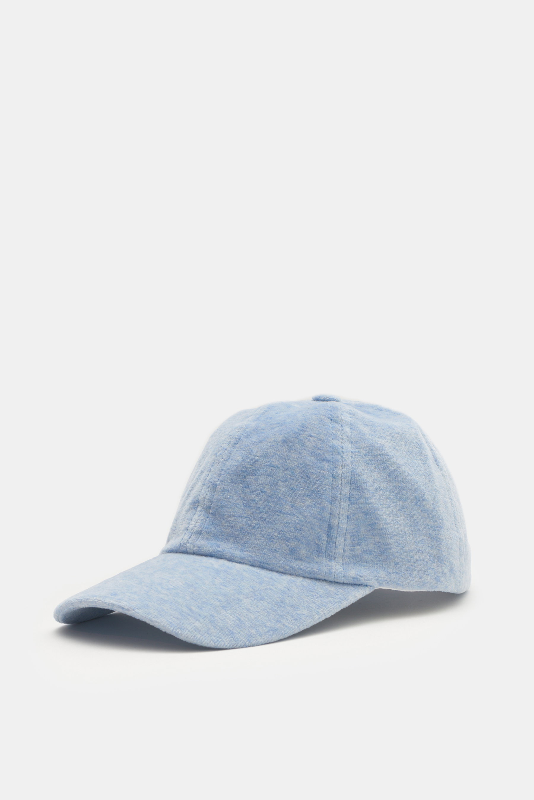 04651/ A trip in a bag Baseball-Cap 'Velvet' hellblau