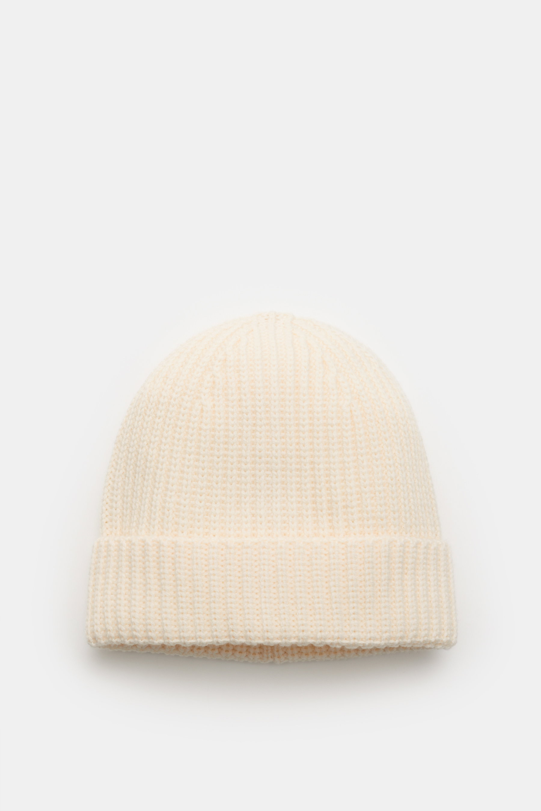 Hindustrie Merino Mütze 'Fisherman G5' creme