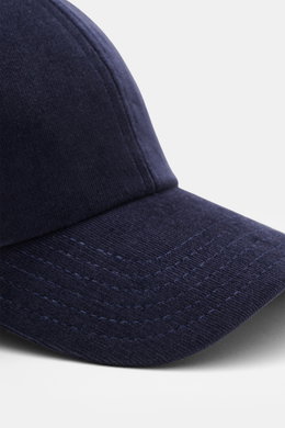 04651/ A trip in a bag Cord Baseball-Cap navy