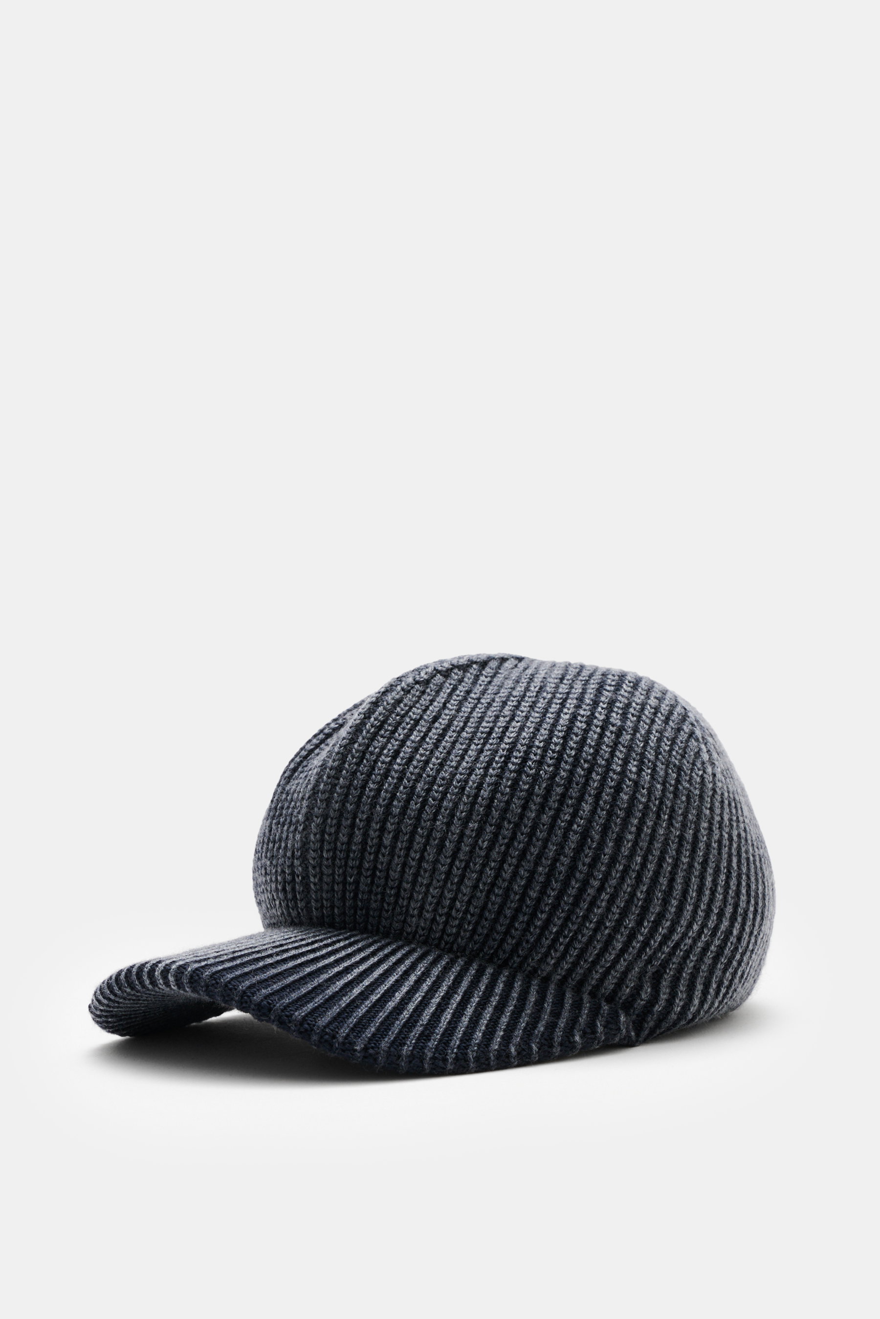 Strick-Baseball-Cap 'Foggy' navy/grau