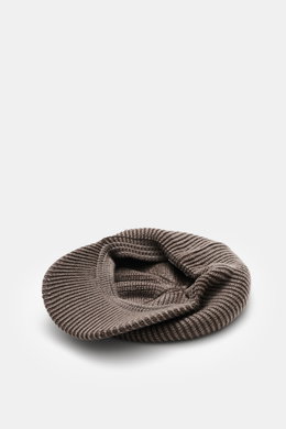 04651/ A trip in a bag Strick-Baseball-Cap 'Foggy' graubraun