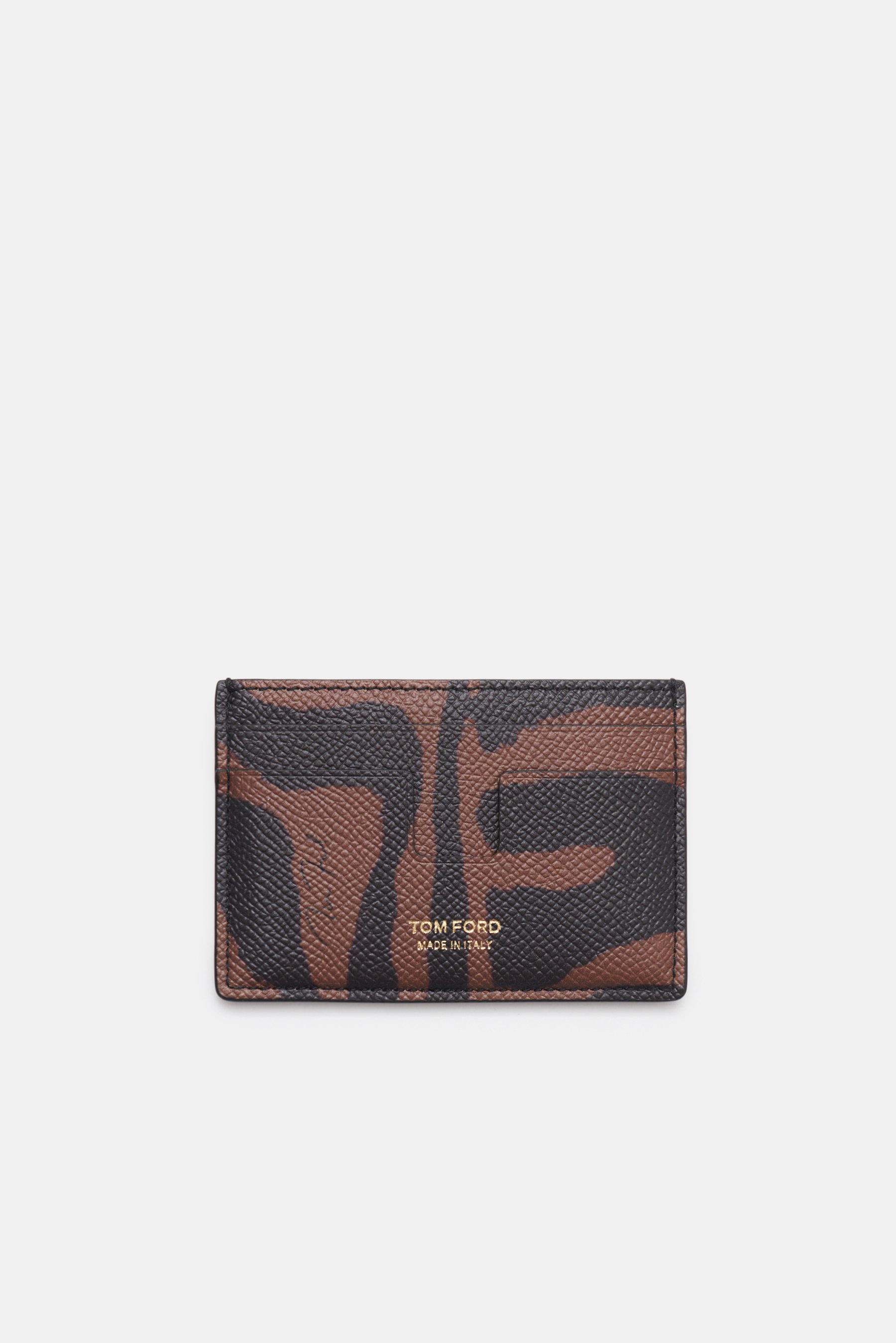 Tom Ford Kartenetui schwarz/braun gemustert