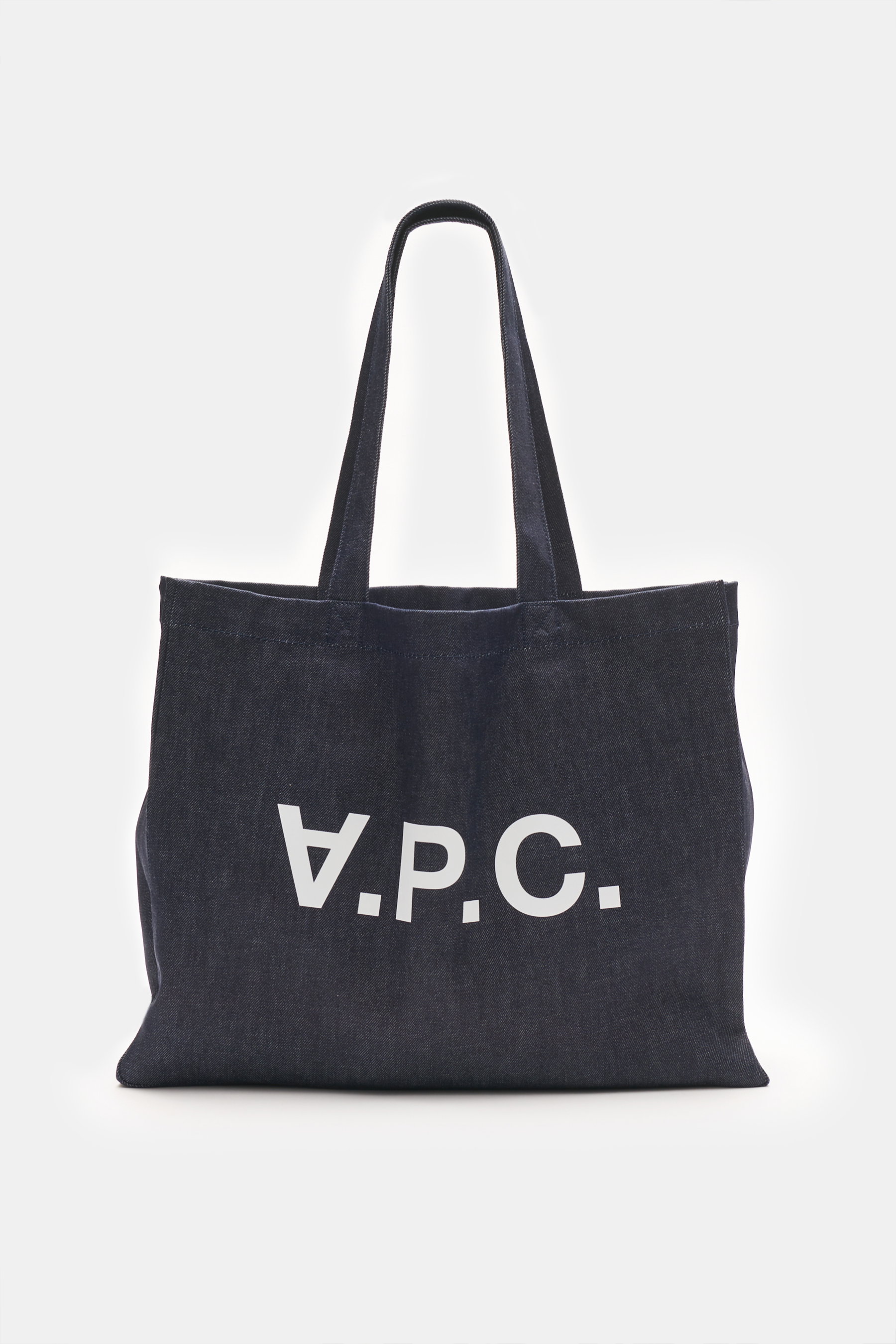 A.P.C. Denim Tote Bag 'Daniela' navy