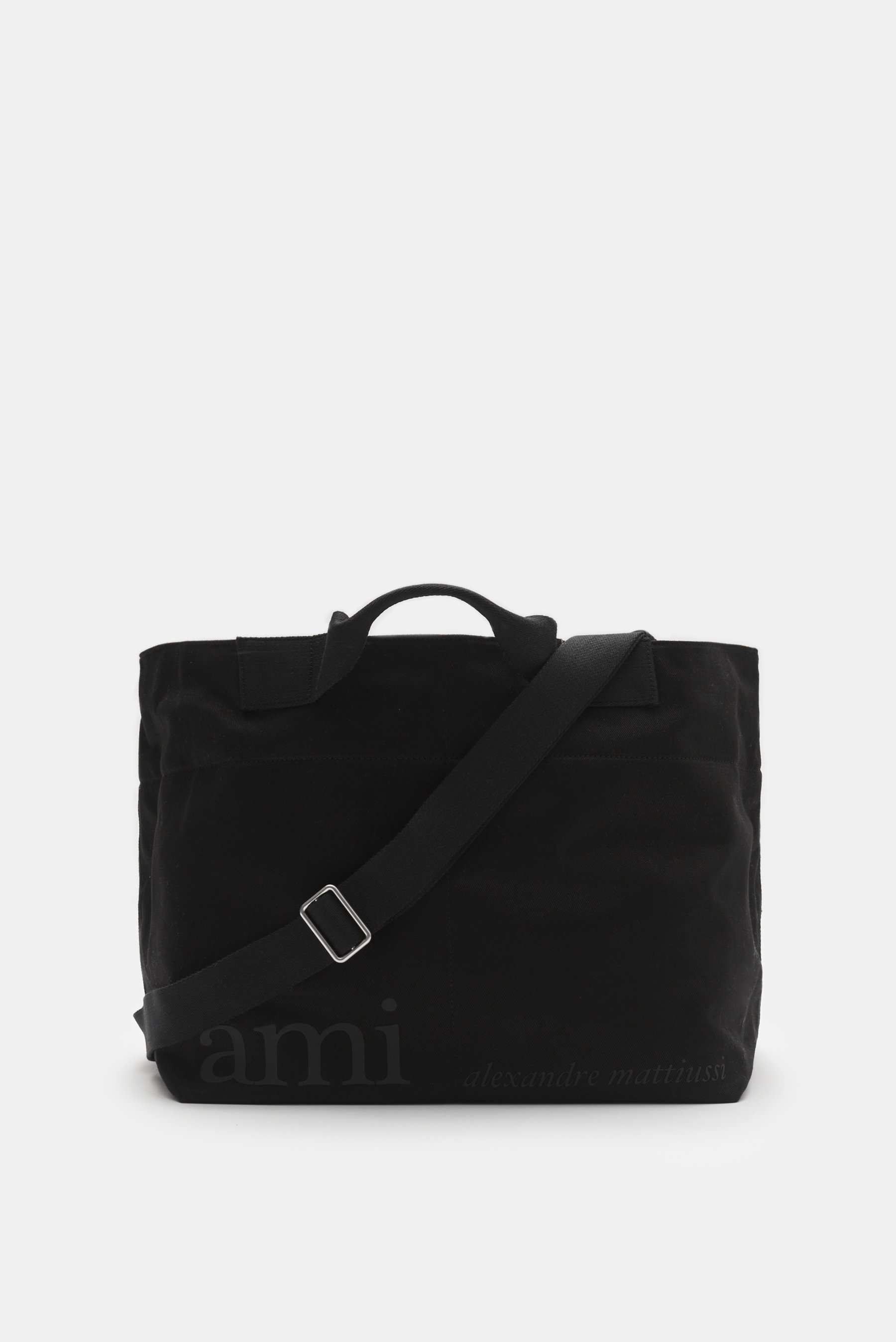 Ami Paris Canvas-Shopper schwarz