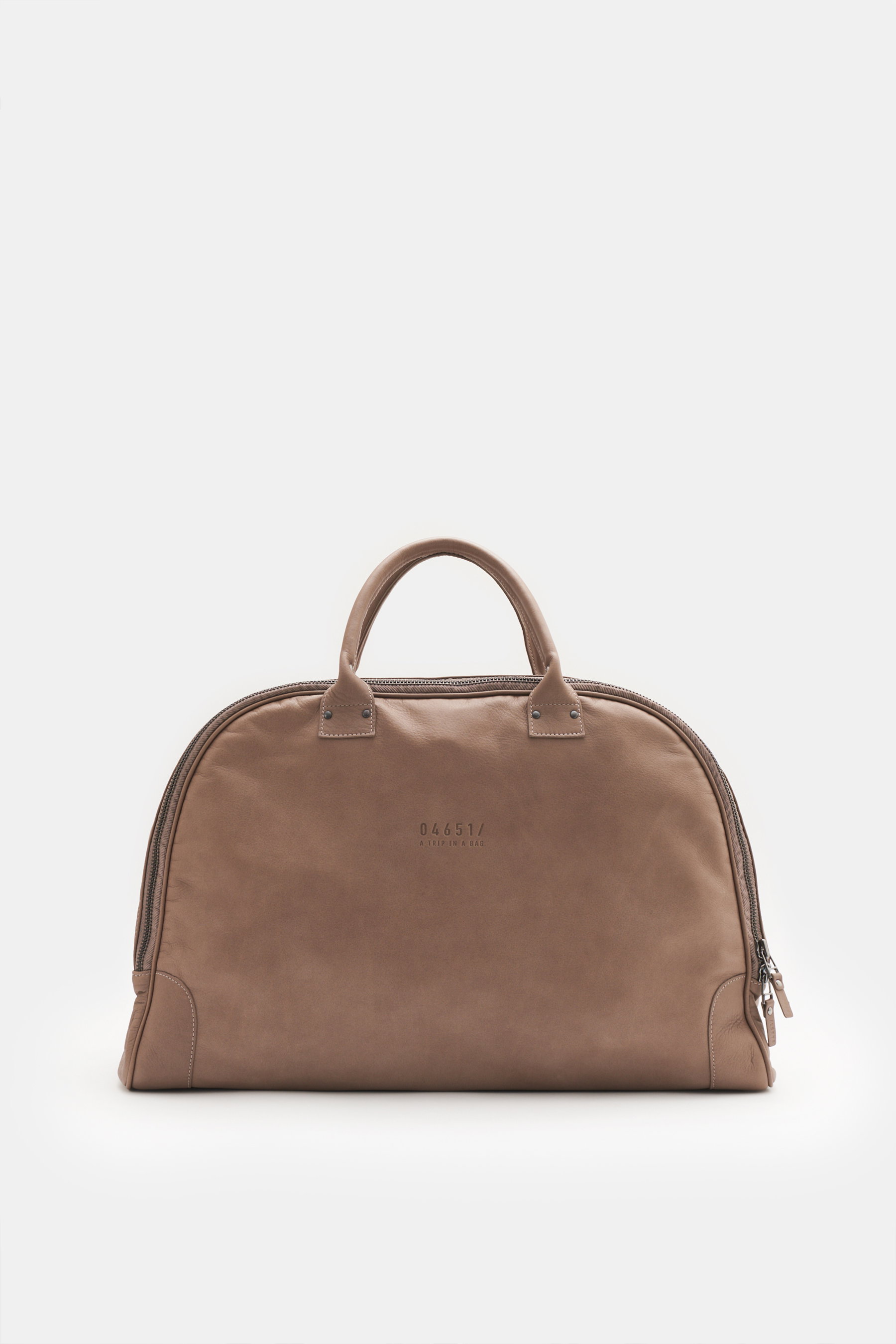 04651/ A trip in a bag Weekender '356 Bag Nubuck' hellbraun