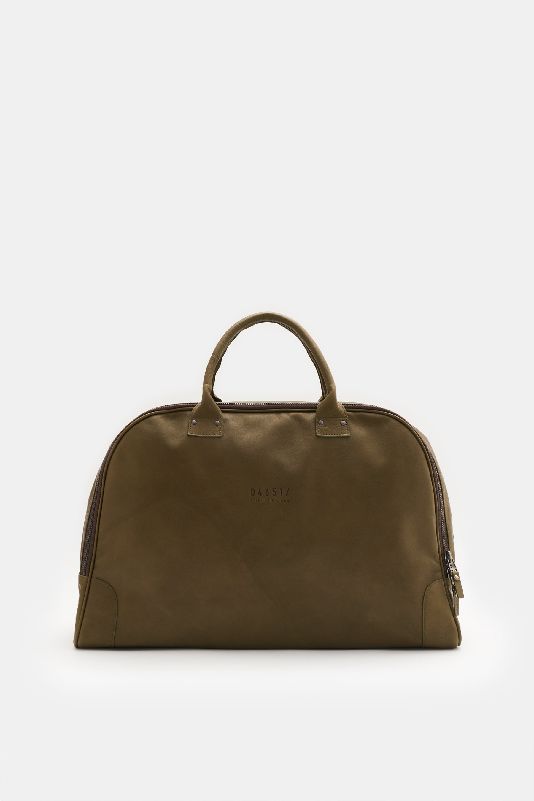 04651/ A trip in a bag Weekender '356 Bag Nubuck' oliv