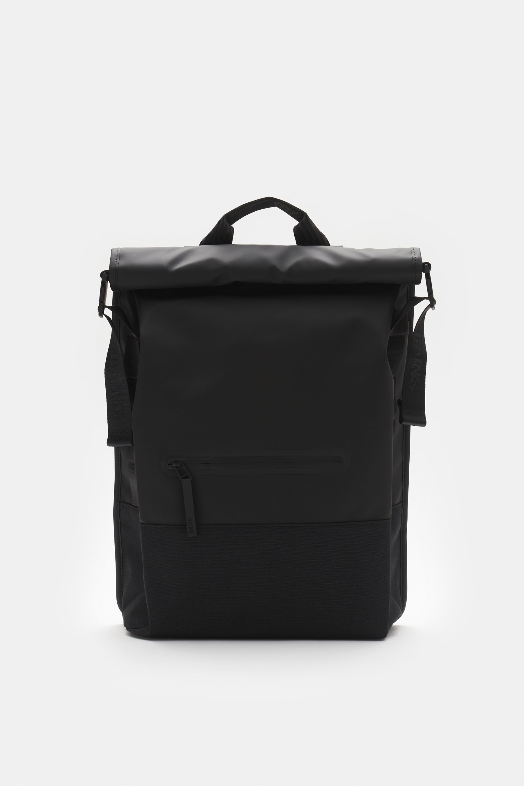 Rains Rucksack 'Trail Rolltop' schwarz