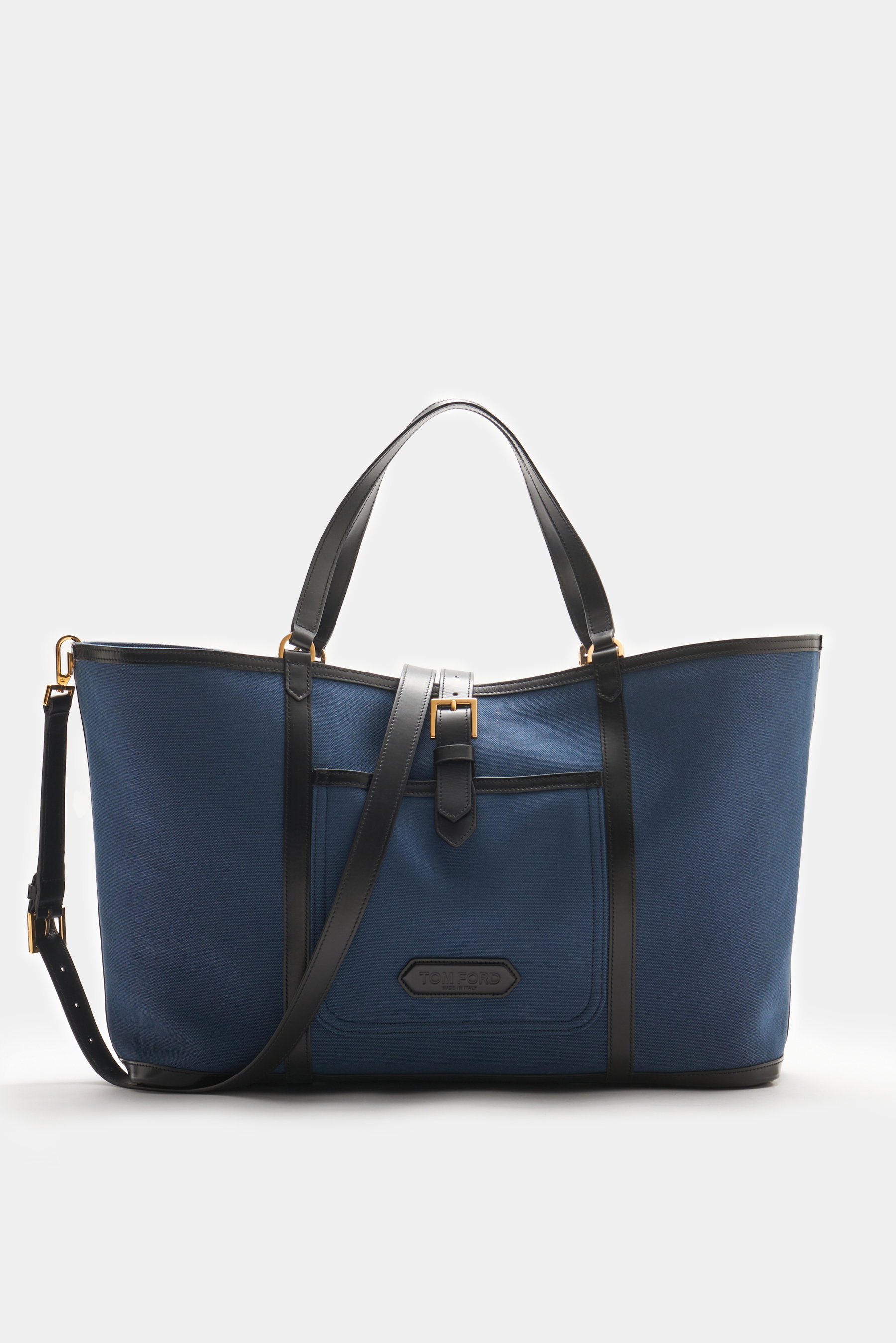 Tom Ford Shopper 'East West Tote' dunkelblau/schwarz