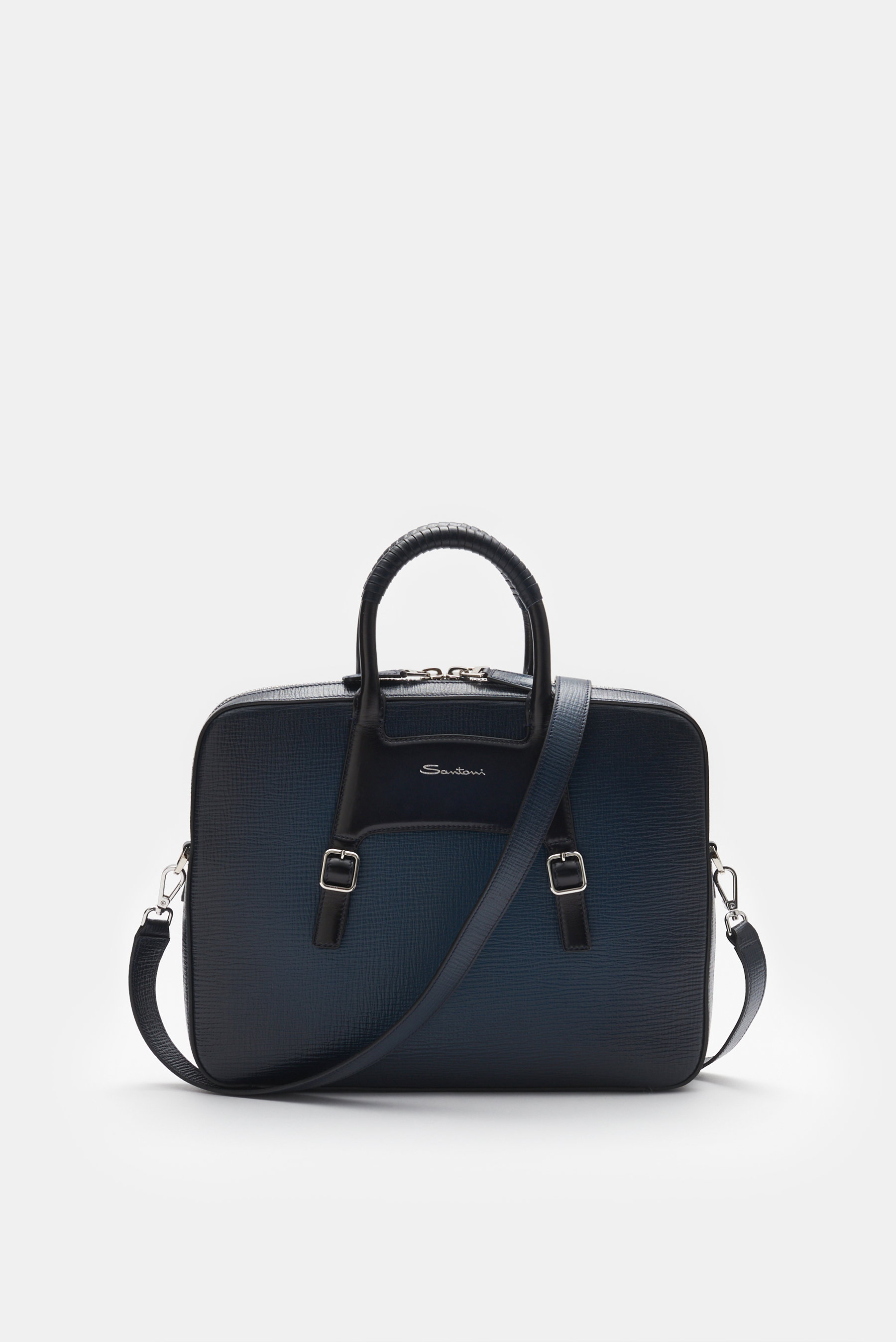 Santoni Aktentasche navy