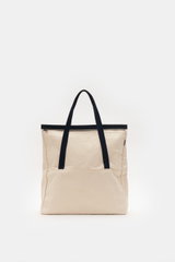 04651/ A trip in a bag Tote Bag 'Beach Bag Canvas' creme/navy