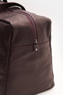 04651/ A trip in a bag Weekender 'Nubuck' bordeaux