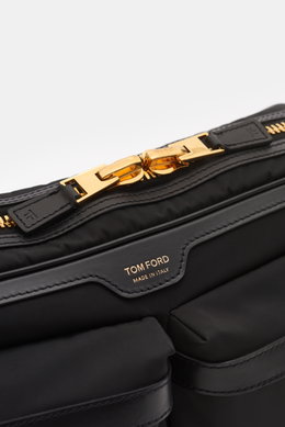 Tom Ford Umhängetasche 'Recycled Nylon Utility Pouch' schwarz