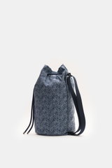 04651/ A trip in a bag Seesack 'Seamap' navy/weiß gemustert
