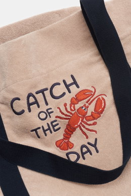 04651/ A trip in a bag Kids Frottee-Tote Bag 'Terry Bag' beige