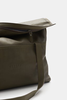 04651/ A trip in a bag Bag 'Messenger Bag Nubuck' olive