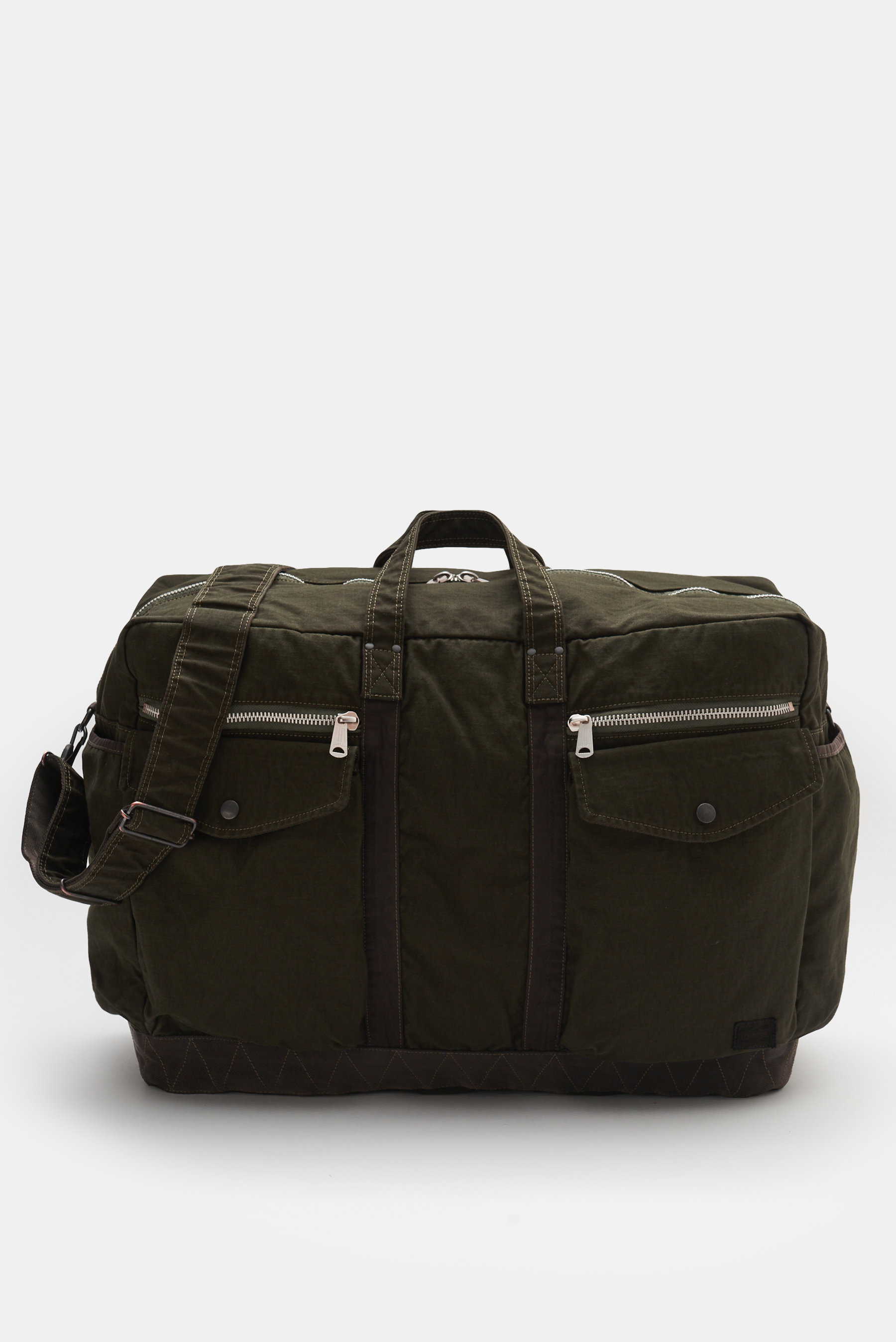 Porter-Yoshida & Co. Weekender 'Crag 2Way Boston Bag' dark olive